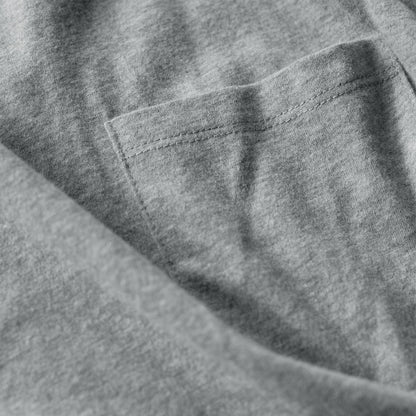 Heather Gray Pocket Crew Tee