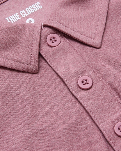 Quartz Rose Short Sleeve Tall Active Polo