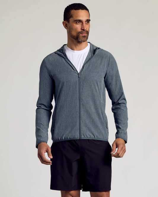 Heather Navy Active Shell Jacket