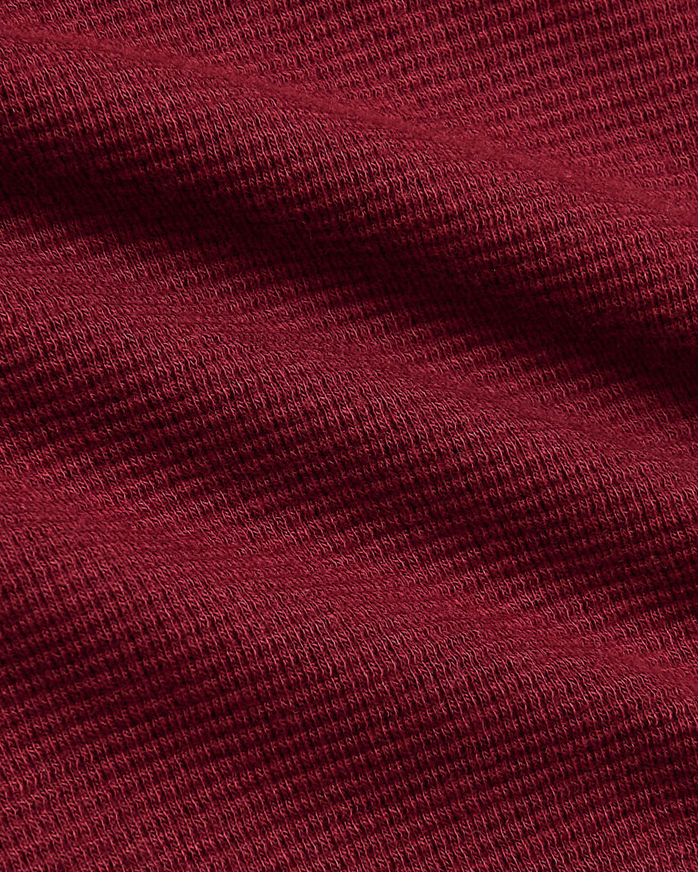 Womens Dark Maroon Waffle Long Sleeve Henley & Waffle Leg Pant 2-Pack