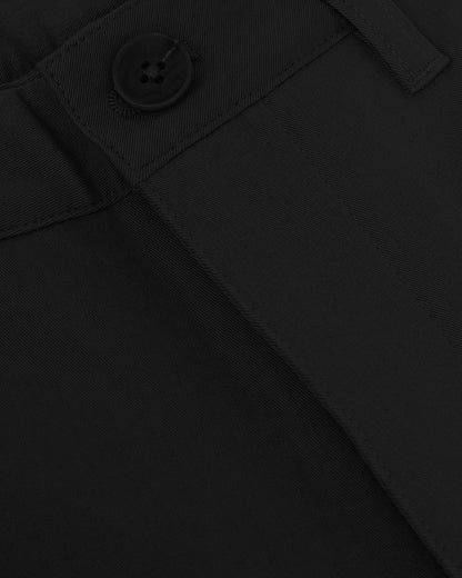 9" Black Classic Twill Shorts