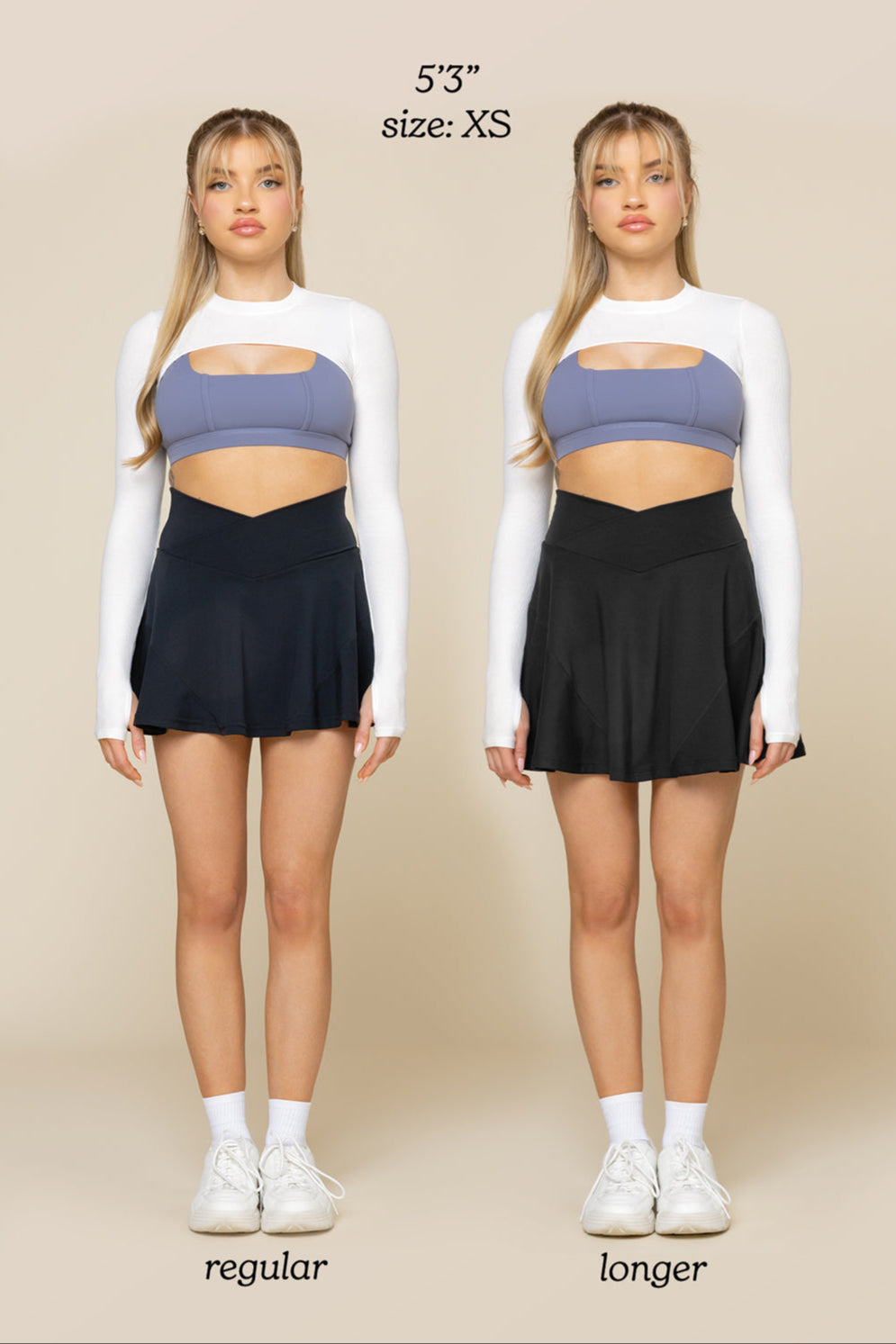 Crisscross Hourglass® Twirl Skort - Black