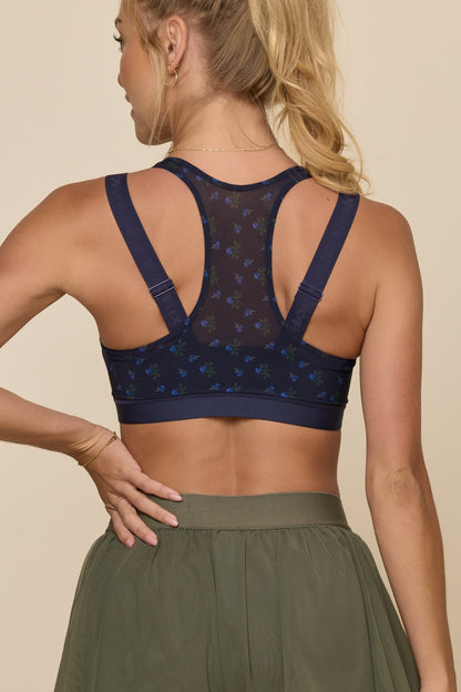 Zip Superbra® - Navy Rosette