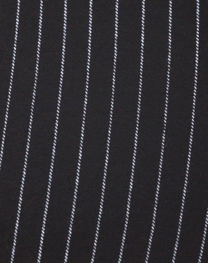 Acro Unitard in Pinstripe Black