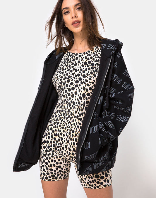 Acro Unitard in Cheetah