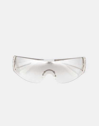 Adley Oversized Sunglasses in White