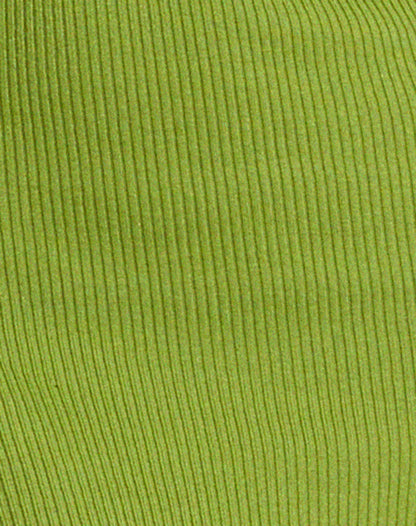 Afiqah Knitted Midi Dress in Golden Lime
