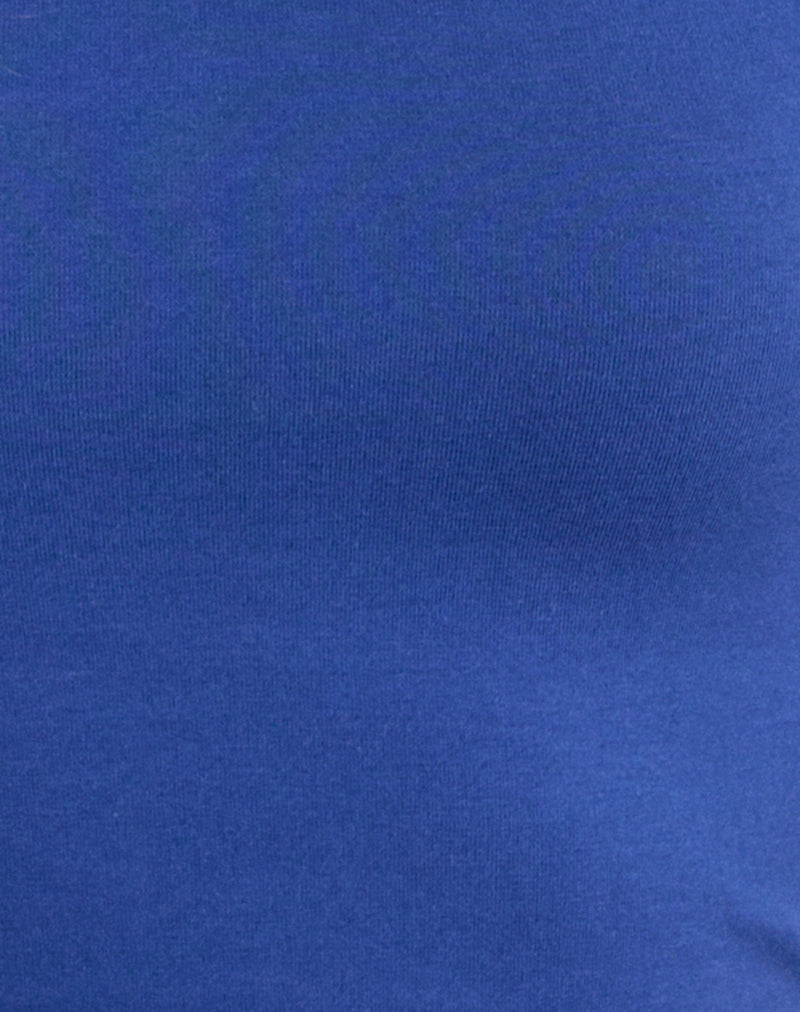 Agneta Tee in Dazzling Blue and Buttermilk Combination
