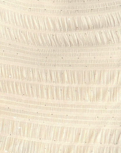 Akaira Mini Dress in Sequin Mesh Ivory