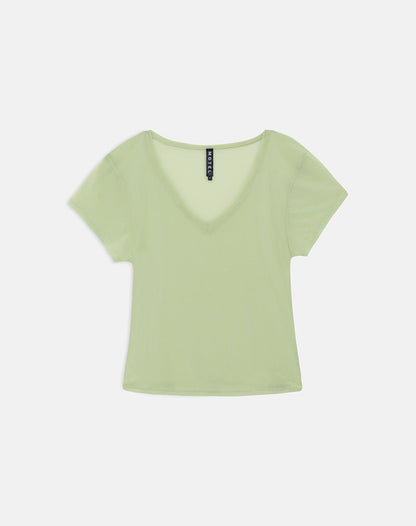 Alinta Top in Mesh Pistachio