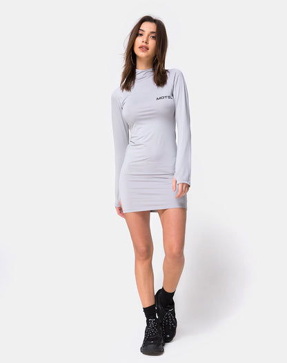 Anegan Bodycon Dress in Grey Motel
