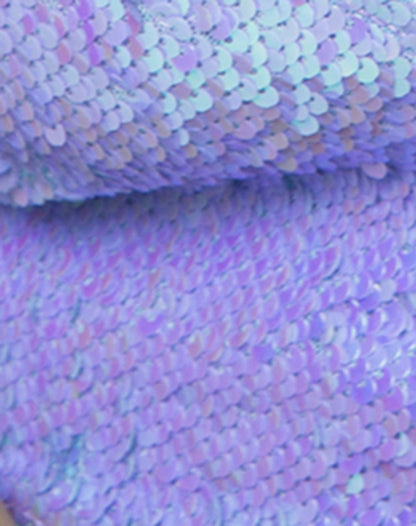 Angel Crop Top in Mermaid Fishcale Sequin