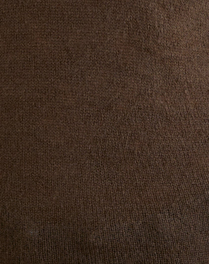 Ashla Top in Sheer Knit Dark Chocolate