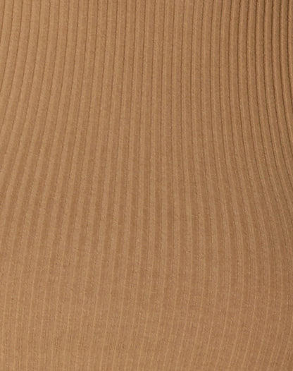 Azura Crop Top in Rib Camel