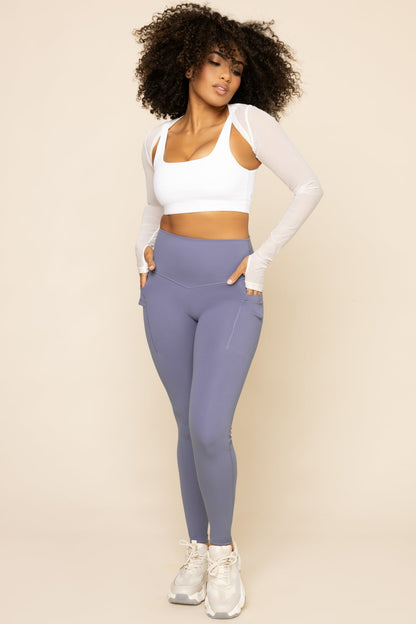 Supersculpt™ Legging with Pockets - Blue Mist
