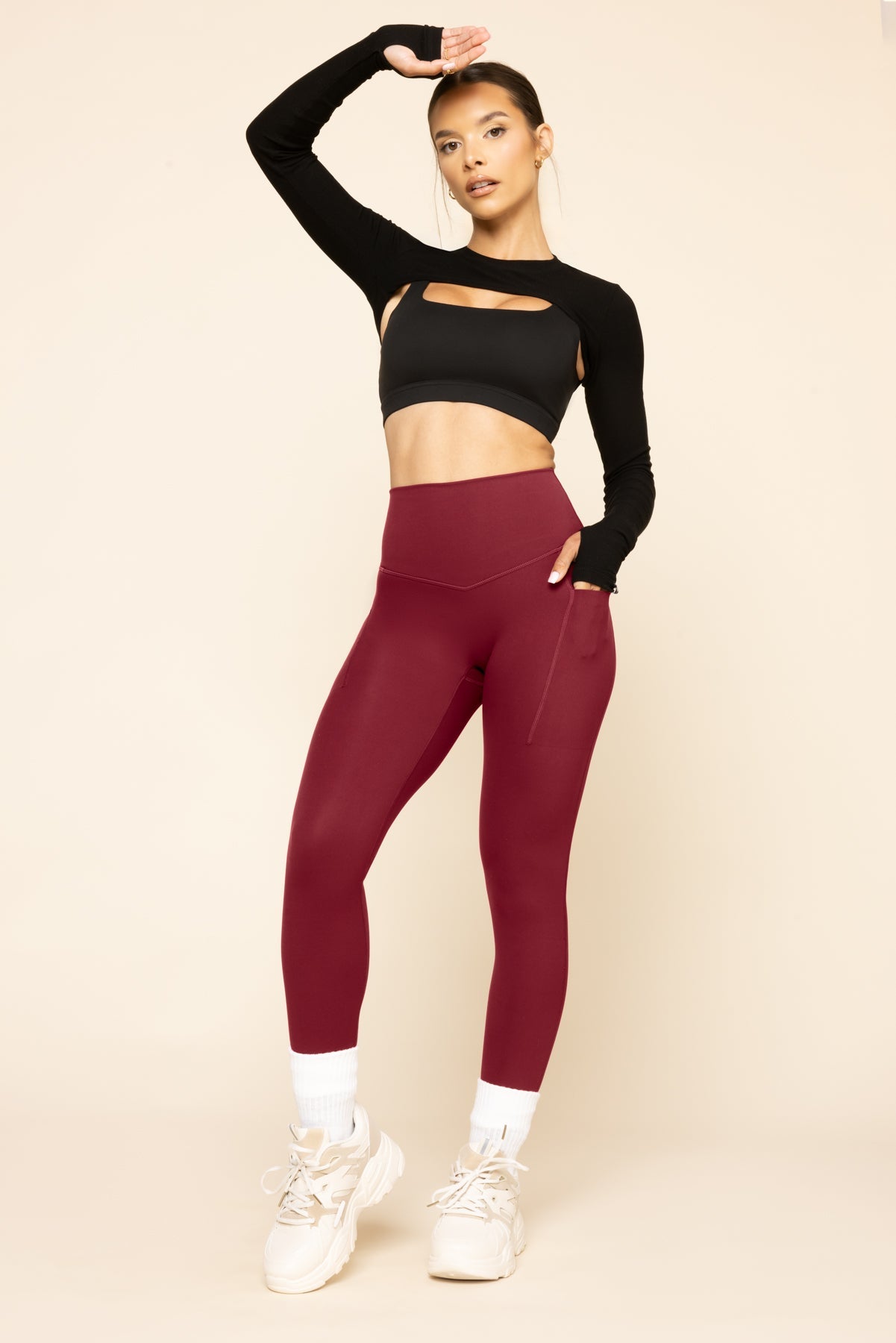 Supersculpt™ Legging with Pockets - Crimson