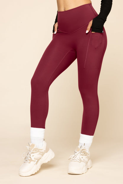 Supersculpt™ Legging with Pockets - Crimson
