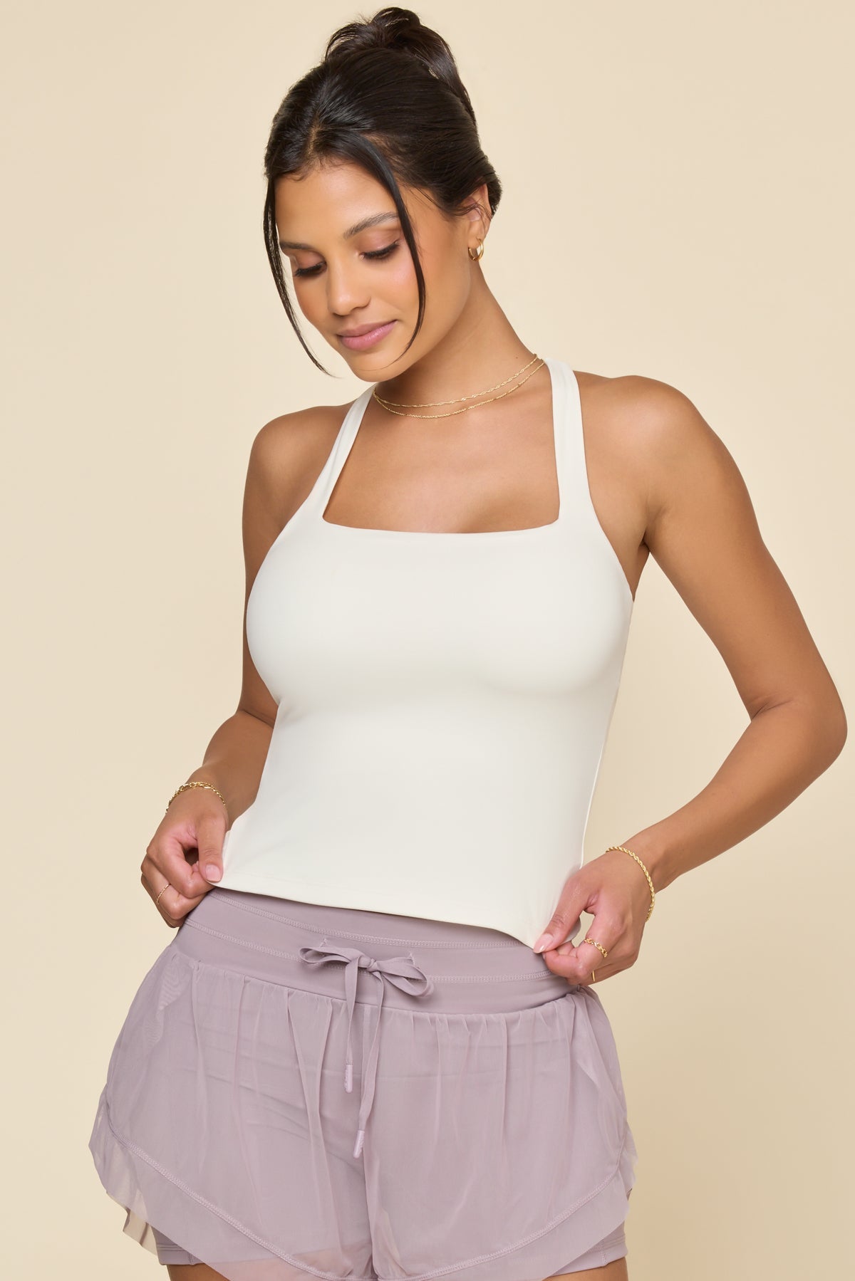 Audrey Tank - Coconut Cream