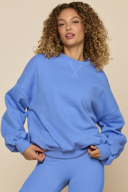 Cloud Crewneck Sweater - Nordic Blue