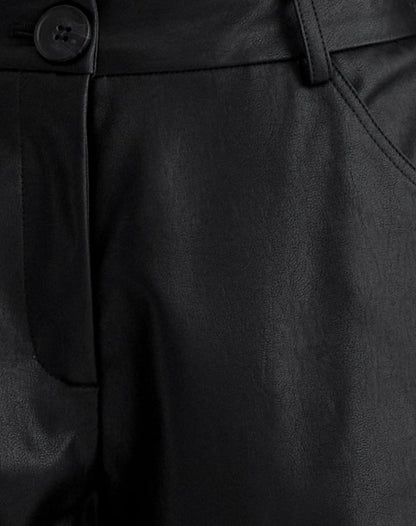 Barvyn Barrel Leg Trouser in PU Black
