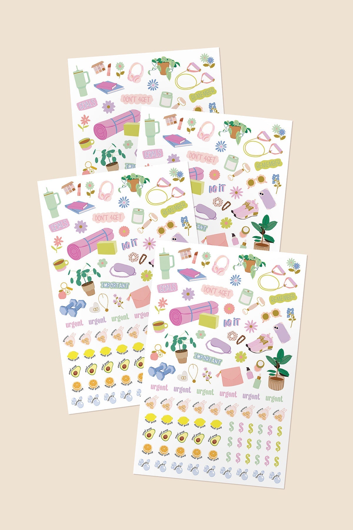 2026 Fit Planner + Stickers - Black Metallic