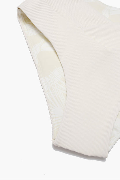 Crisscross Hourglass® Cheeky Bikini Bottom - Cream Rib