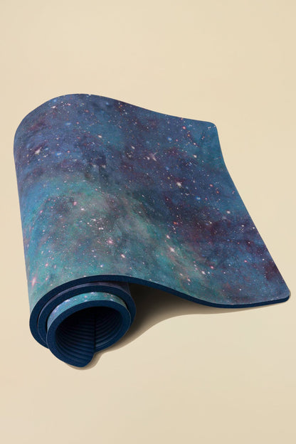 CloudCushion Vegan Suede Yoga Mat - Cool Cosmos 0.5" Thick