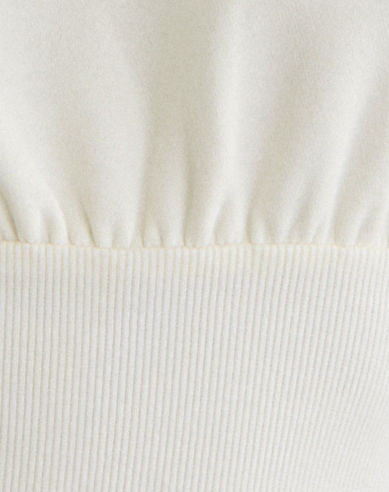 Bigail V Neck Jumper in Winter White