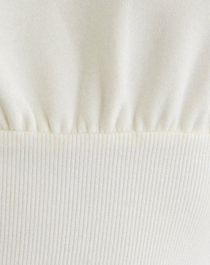Bigail V Neck Jumper in Winter White