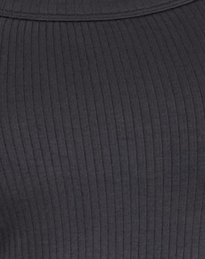 Binlo Extra Long Sleeve Top in Black Forest