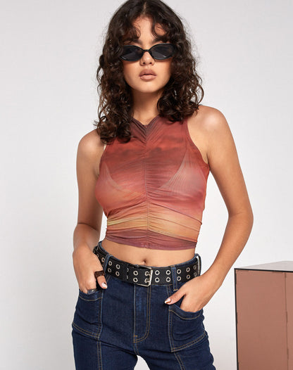 Birka Vest in Sunset Melt