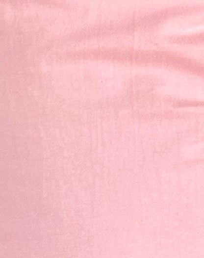 Bitha Top in Ballet Pink with Adrenaline Red Binding