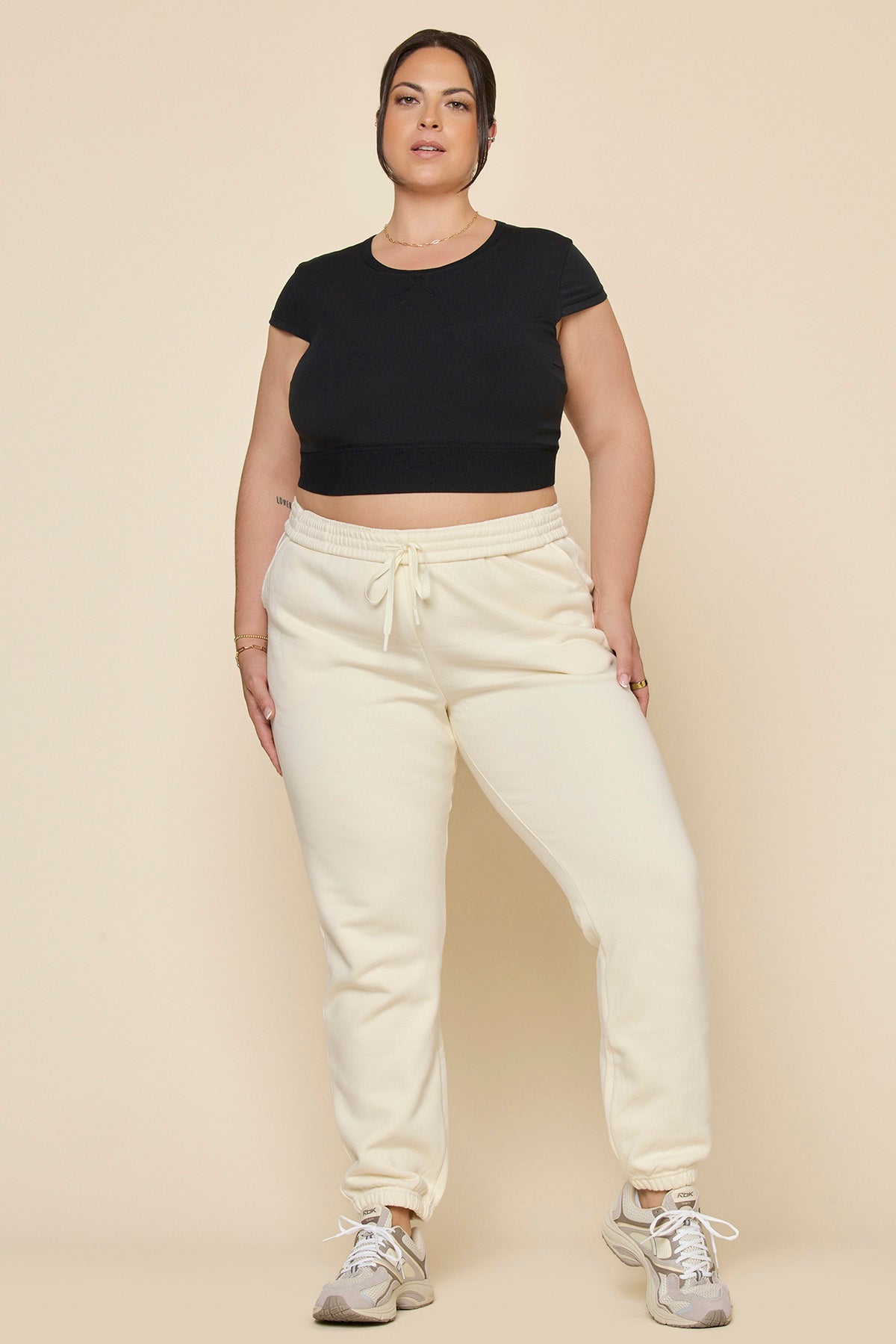 Baby Crop Tee - Black