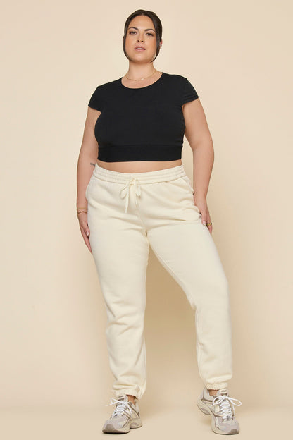 Baby Crop Tee - Black