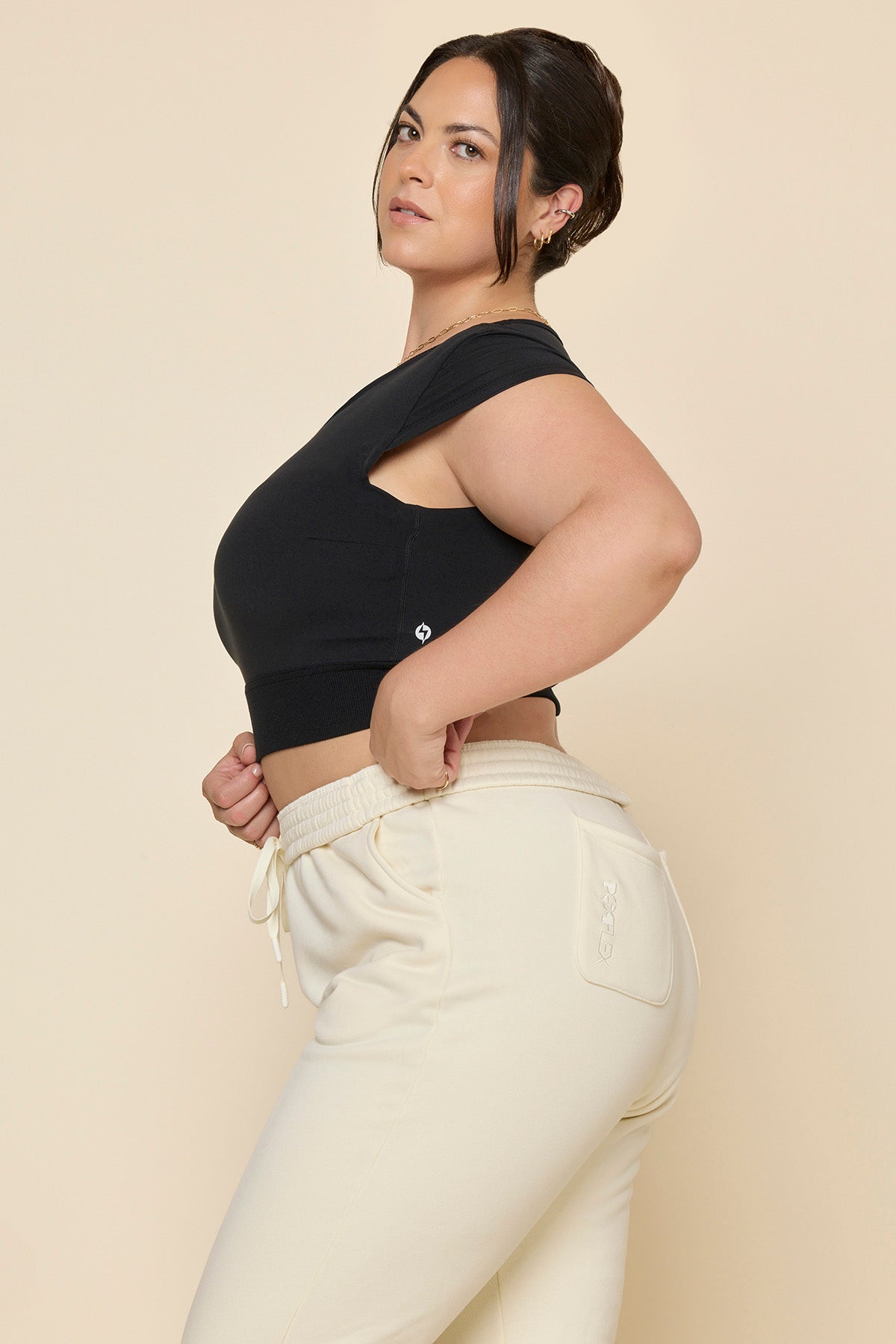 Baby Crop Tee - Black
