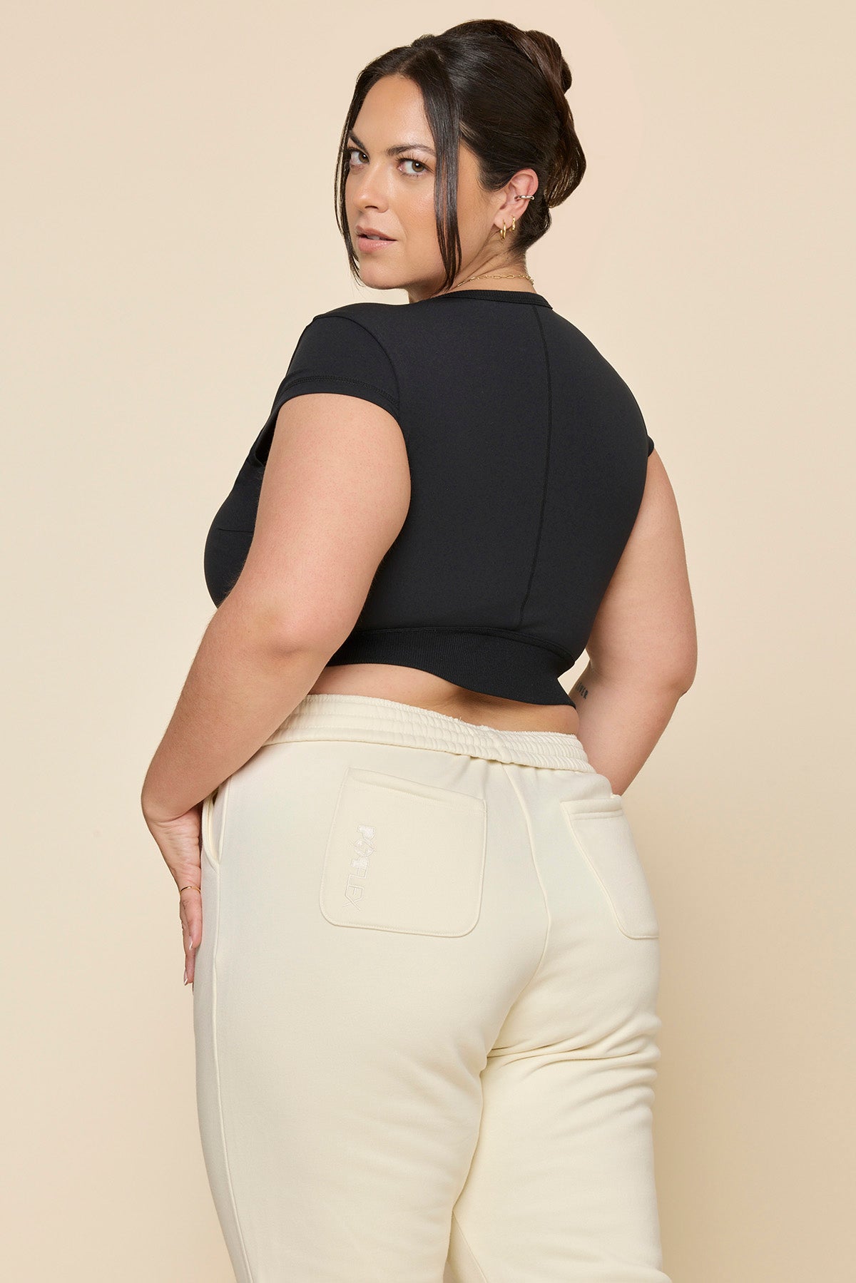 Baby Crop Tee - Black