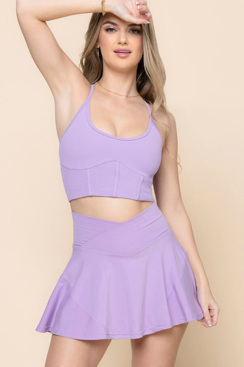 Crisscross Hourglass® Twirl Skort - Digital Lavender