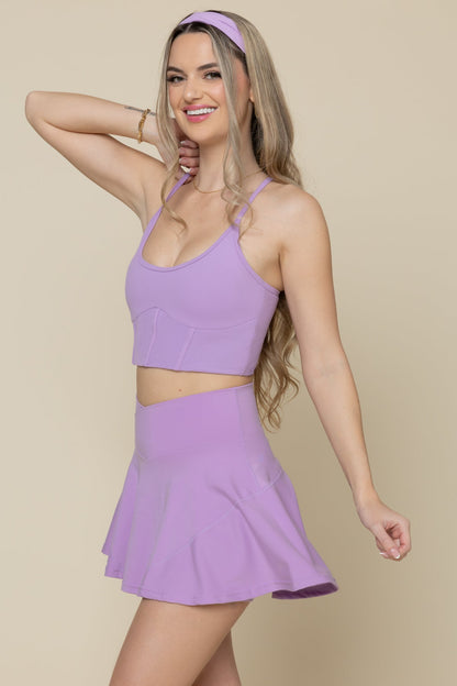 Crisscross Hourglass® Twirl Skort - Mystic Purple