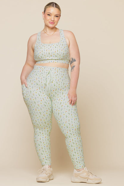 Cargo Legging with Pockets - Meadow