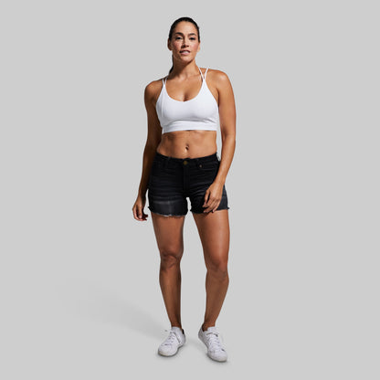 FLEX Stretchy Jean Short (Black)