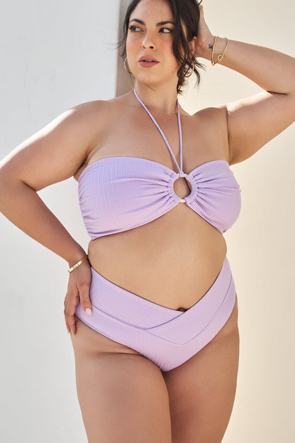 Crisscross Hourglass® Cheeky Bikini Bottom - Lilac