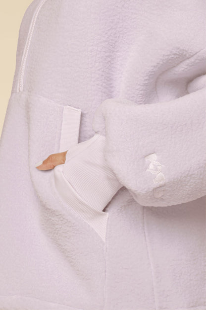 Big Hug Fleece Half Zip Sweater - Orchid Ice