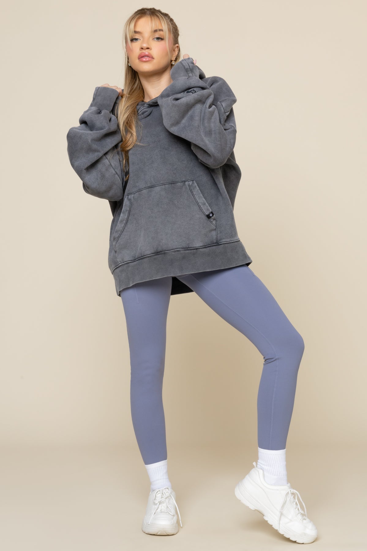 Boxy Boyfriend Hoodie - Vintage Black