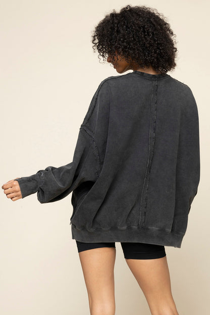 Boxy Crewneck - Vintage Black