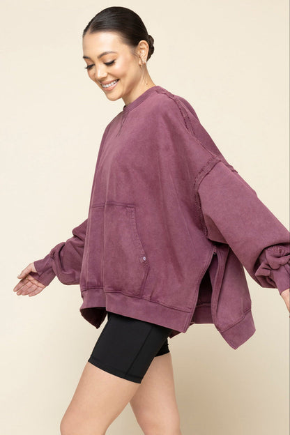 Boxy Crewneck - Vintage Plum