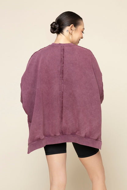 Boxy Crewneck - Vintage Plum