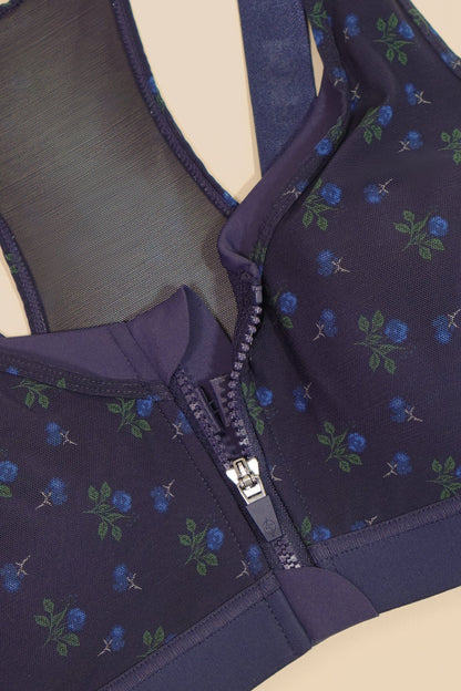 Zip Superbra® - Navy Rosette