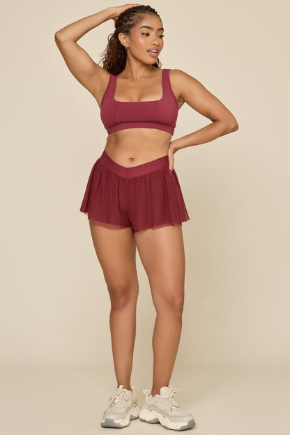 Butterfly Short - Crimson