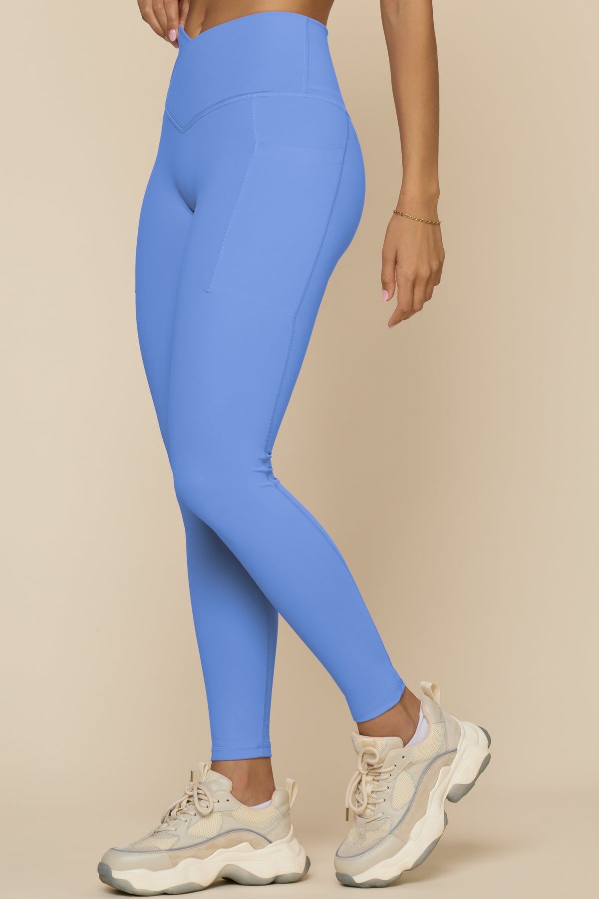 Crisscross Hourglass® Legging with Pockets - Nordic Blue
