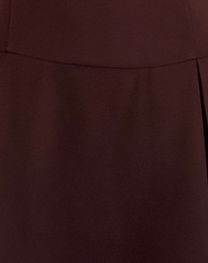 Calilia Cami Dress in Bitter Chocolate with Pink Bows